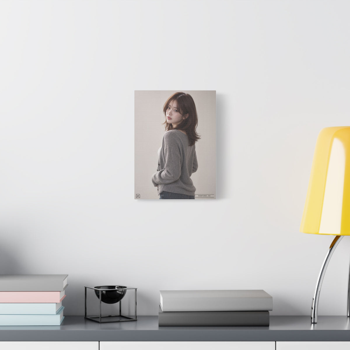 Matte Stretched Canvas Print — Minimal Portrait Wall Art