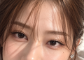 asian woman selfie from the close up
