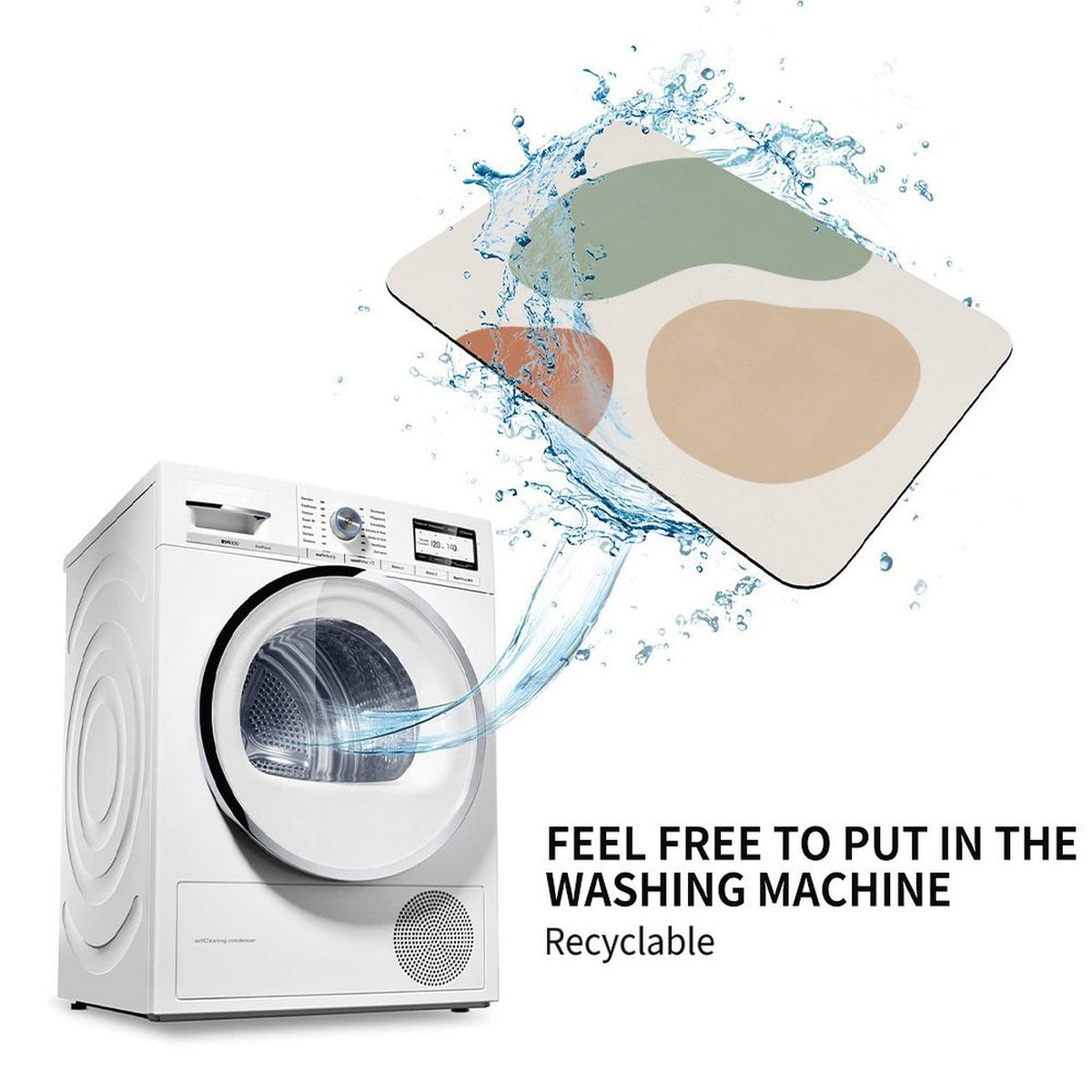 Design Diatomaceous Earth Bath Mat 60x90cm | Ships from USA