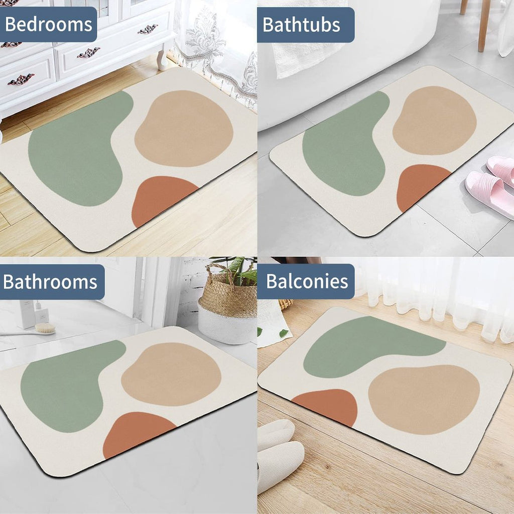Design Diatomaceous Earth Bath Mat 60x90cm | Ships from USA